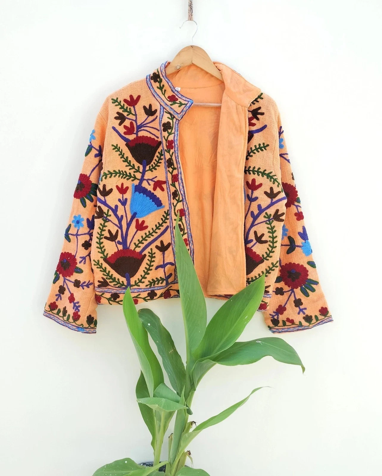 Indian Orange Suzani Floral 100% Cotton Unisex Jacket Womens Clothing Jackets US
Opens in a new wind