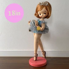 Showa Retro Cute Big Sakura Doll 18" Japanese Vintage Collectible Figure