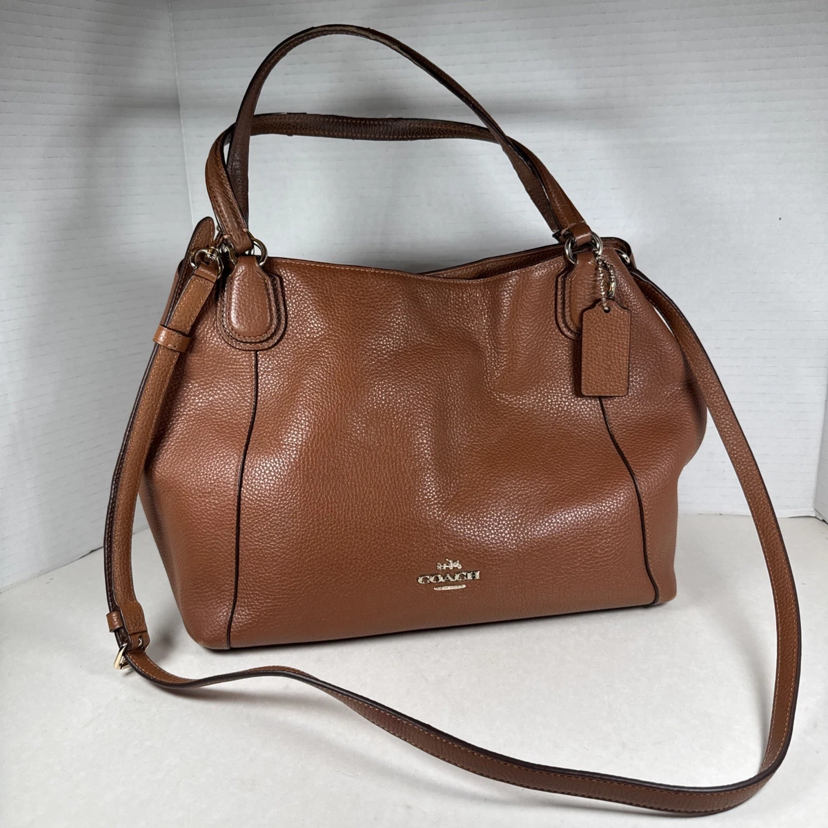 Coach Edie Shoulder Bag Brown Bags & Handbags for Women for sale 
