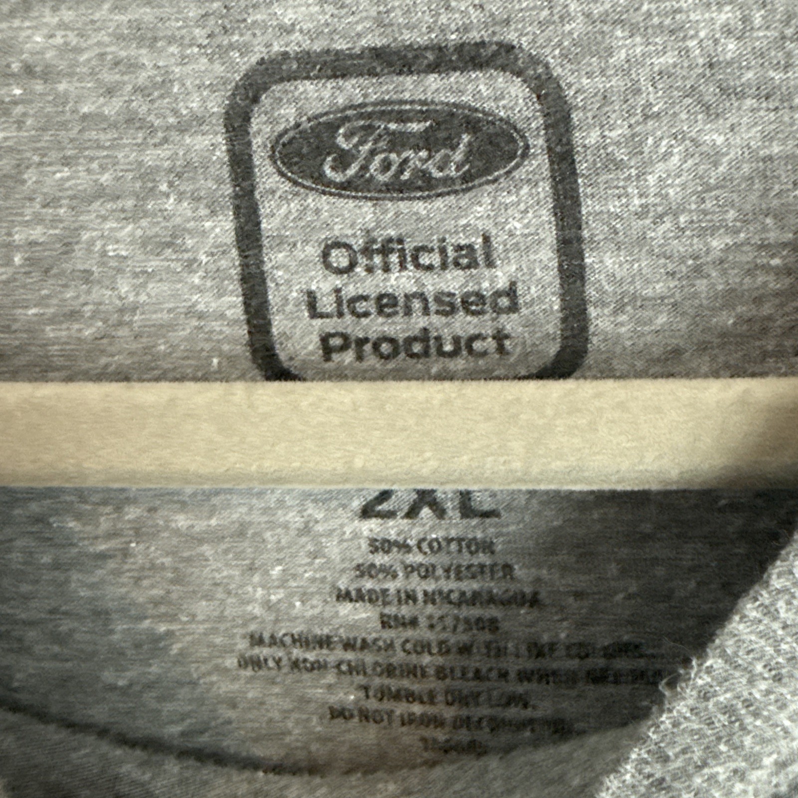 Camicia Ford Mustang uomo XXLarge grigia classica pony logo Ford Motor Company maglietta