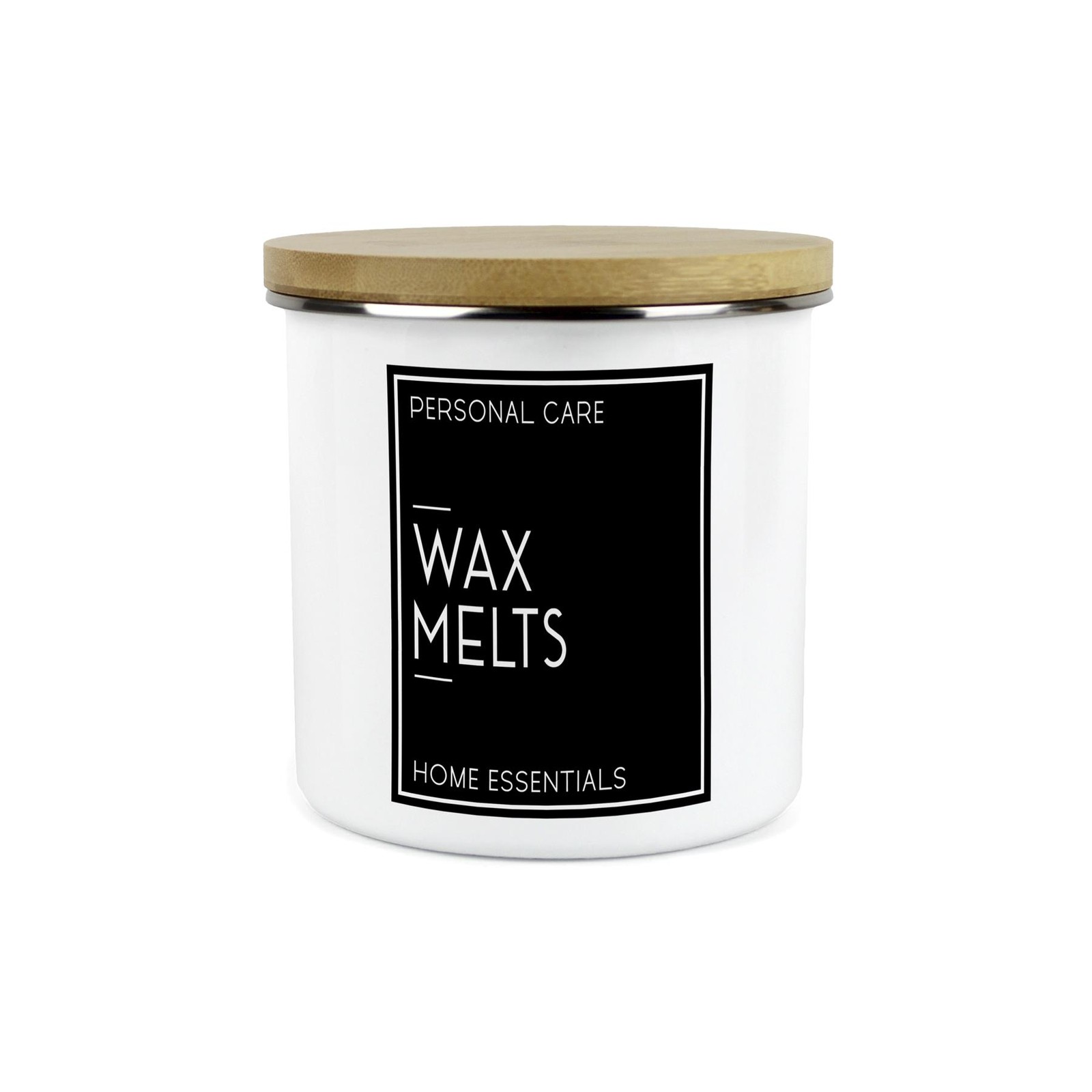 Wax Melts Storage Canister - Inverted Minimalist Metal Household Container Jar