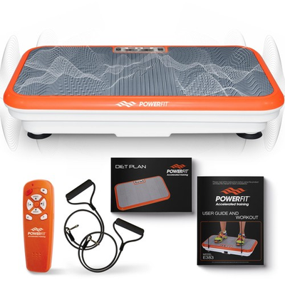 #ad Tone Your Body Fast Powerfit E383 Vibration Plate Machine Orange $259.99