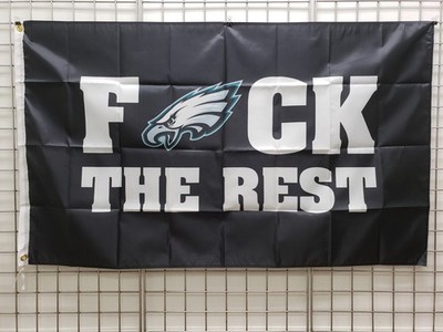 Philadelphia Eagles Flag 3ftx5ft Eagles F The Rest Flag Banner BLACK NFL 