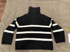 Pullover Schwarz-weiß H&M Unisex