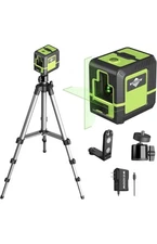 Laser-Level-with-Tripod, rechargeable long lasting, Green cross-line laser level