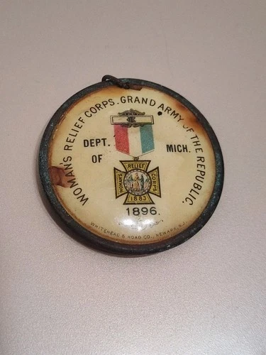 1896 Womans Relief Corps  Grand Army of the Republic (GAR) Michigan Badge