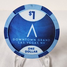 Downtown Grand Casino Las Vegas, Nevada 1 Poker Gaming Chip