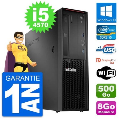 PC Lenovo Thinkstation P300 SFF i5-4570 RAM 8Go Festplatte 500Go Windows 10 Wifi