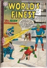 D.C.  COMIC BOOK  WORLD'S FINEST THE ALIEN SUPERMAN  ISSUE #105 Nov 1959 Vintage