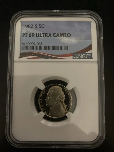Lot Of (3) (1) 1982-S (1) 2003-S (1) 2008-S All 3 Are A 5c NGC PF69 ULTRA CAMEO.