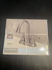 OakBrook 67513W-6104 1.2GPM Doria Brushed Nickel 2-Handle LED Pop-Up Faucet 4in.