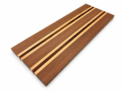 Exotic Large Cutting Board Kit 3/4'' x 10'' x 24'' Caribbean IPE & Katalox