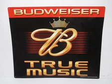 2004 Anheuser Busch Budweiser True Music Metal Beer Advertising Sign 35.5"x28.5"