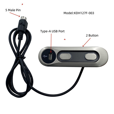 2 Button 5 Pin Power Recliner Switch Lift Chair Hand Control Model KDH127F-003