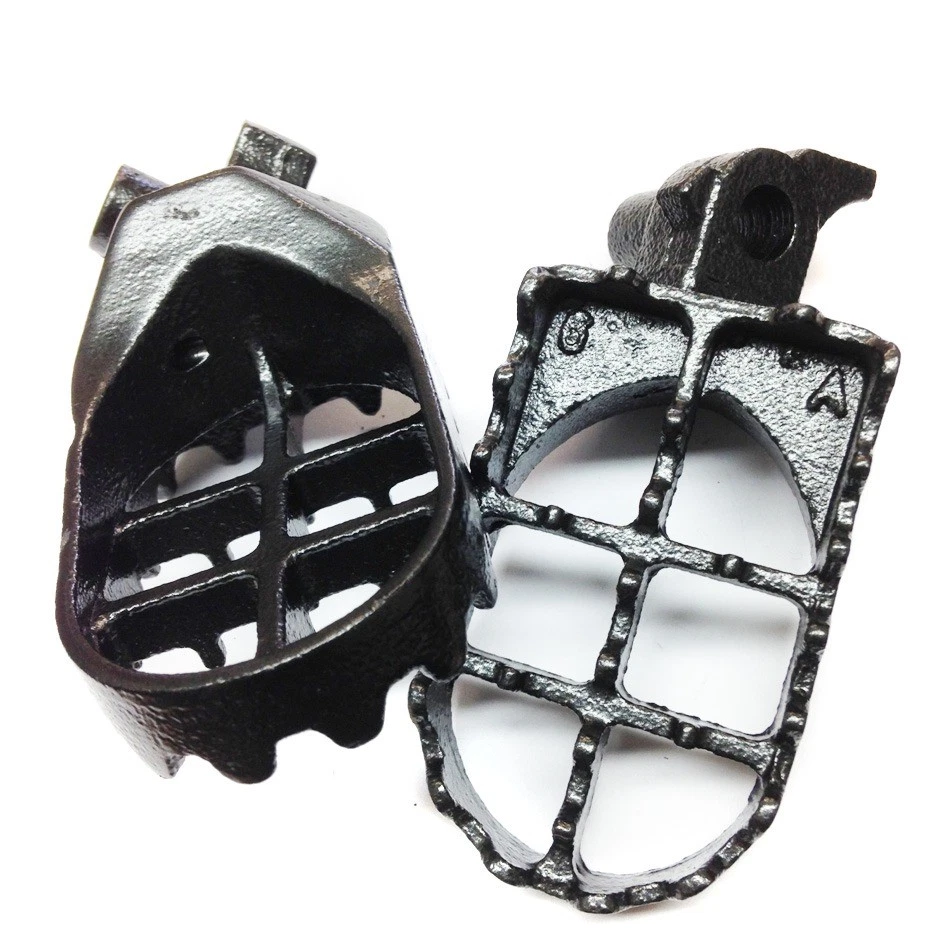 Clavijas de pie de carreras grises para Honda CR500R CR250R CR125R YZ125 YZ250 WR400F YZ400F Foto 2 de 4