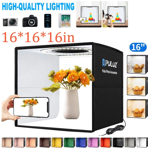 16" Large Portable LED Photo Light Box Shooting Tent Studio Photography