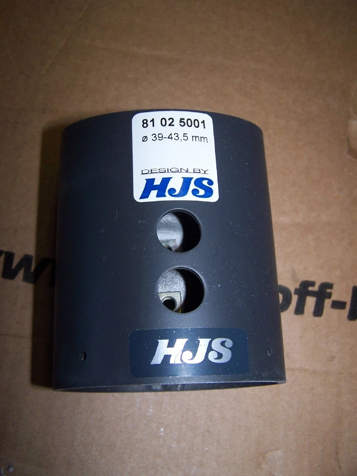 Endrohr Auspuffblende anschraubbar HJS rund Anschluß 39-43,5mm 815001 - Bild 3 von 4