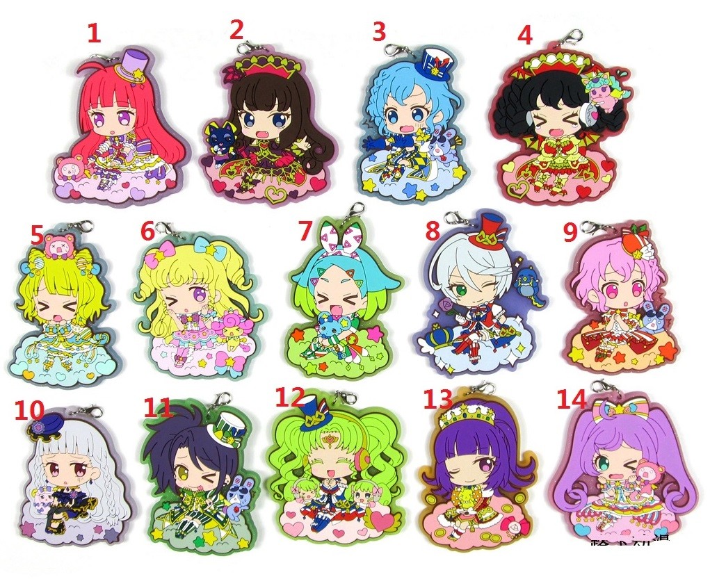 Idol time Pripara Puripara Anime Figure Rubber Strap Charm