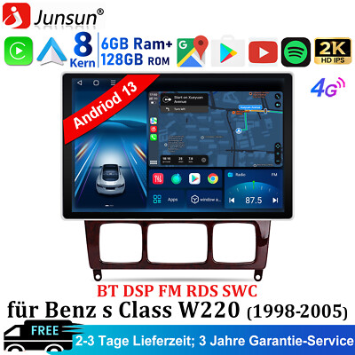 13.1'' Für Mercedes S/CL Klasse W220 W215 Android 13 Autoradio GPS Navi WIFI 128G