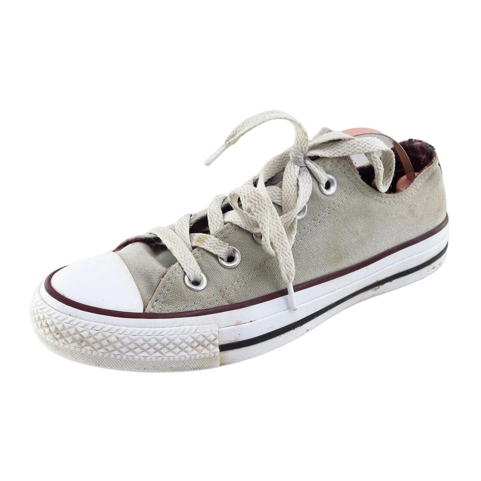Converse All Star Donna Taglia 6 M Grigio Tessuto Basso 555301f