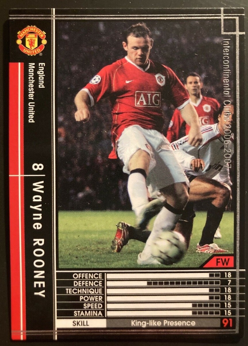 2006-07 Panini Sega WCCF Wayne Rooney Manchester United black