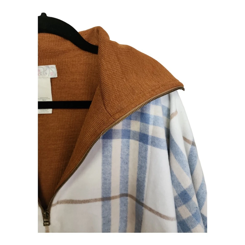 Free People Woodstock Brushed Plaid Poncho — 第 2/2 张图片