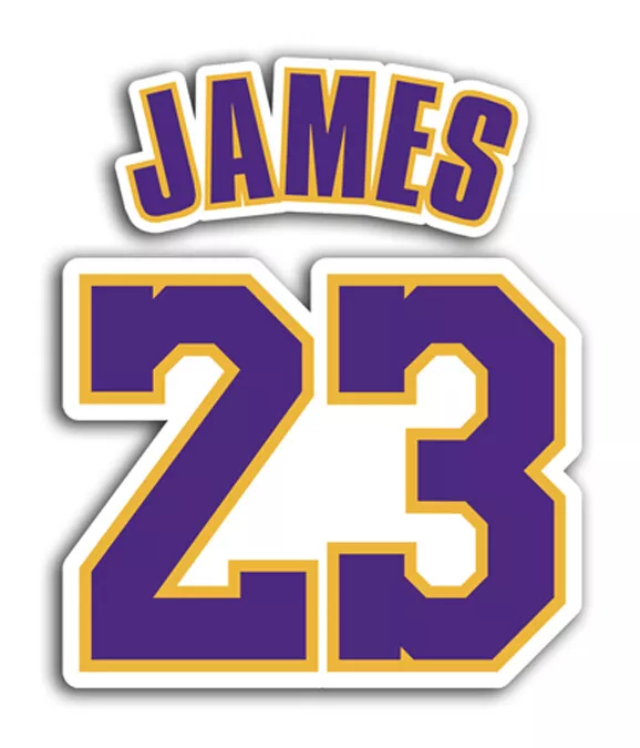 NBA Royalty LeBron James Lakers #23 Sticker for Sale by Jerry