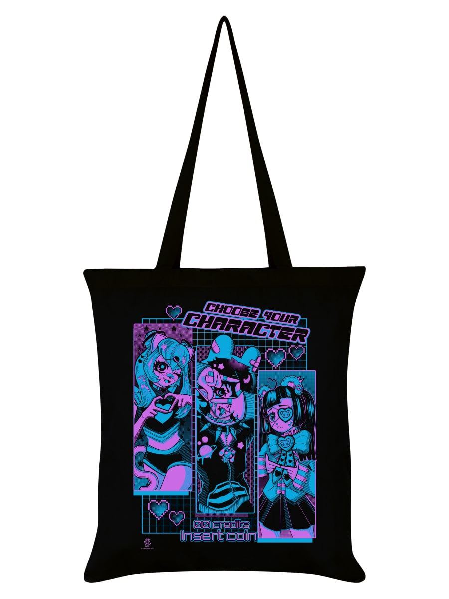Cosmic Boop Choose Your Character Black Tote Bag
