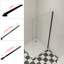 185-195x70-100cm Seitenwand Walk in Dusche Duschwand Duschkabine Nano Glas