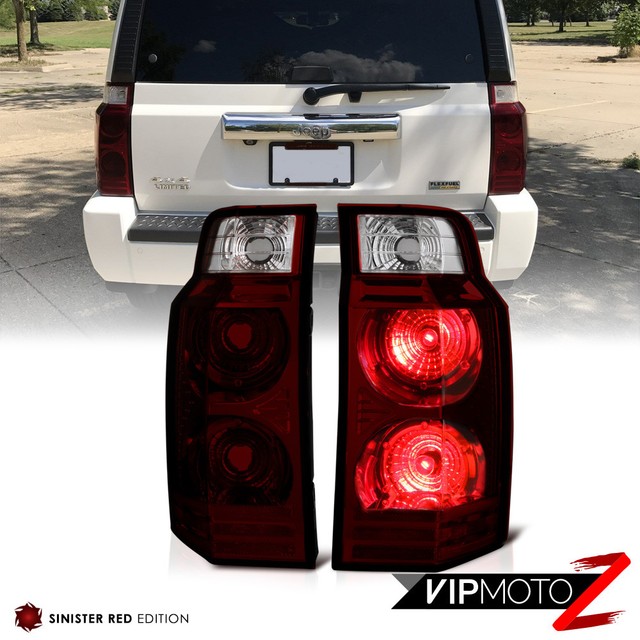 For 0610 Jeep Commander "DARK RED" Rear Brake Tail Lights Signal