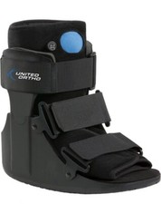 United Ortho Short Boot Air Stabilizer Ankle Extra Small XS Black - New