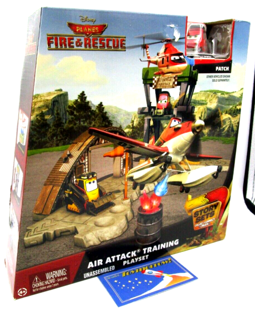 Disney Planes Fire & Rescue - Air Attack Training Playset with Patch