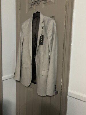 JF Men's Super Slim Fit Suit Jacket Size 40 Long New Retail $200 