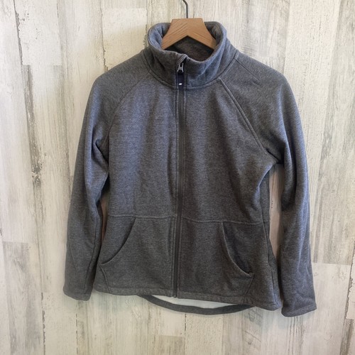 Charcoal Gray SKECHERS Go Walk Snuggle Fleece Mock Zip Jacket Medium