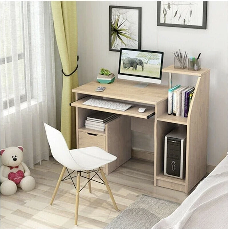 Computer Desk Laptop Pc Study Table Home Office Desk Furniture Shelf Workstation