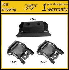 3 Pcs Motor And Transmission Mount Kit For Impala 348 Engine 59-61 3spd Tran 3 Pcs Motor And Transmission Mount Kit For Impala 348 Engine 59-61 3spd Tran