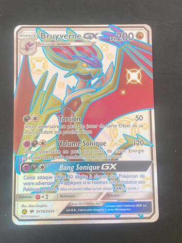 CARTE POKEMON BRUYVERNE GX SV78/SV94 FR ULTRA RARE SL DESTINÉES OCCULTES - NEUF
