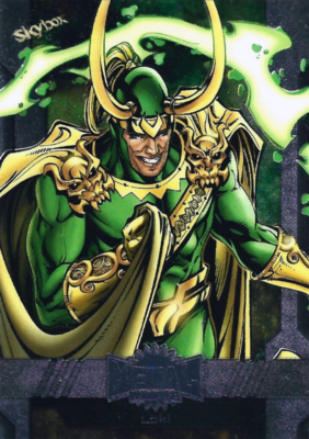 18 - Loki (2024 Marvel Metal Avengers, Skybox) NEAR MINT NM+ Foil