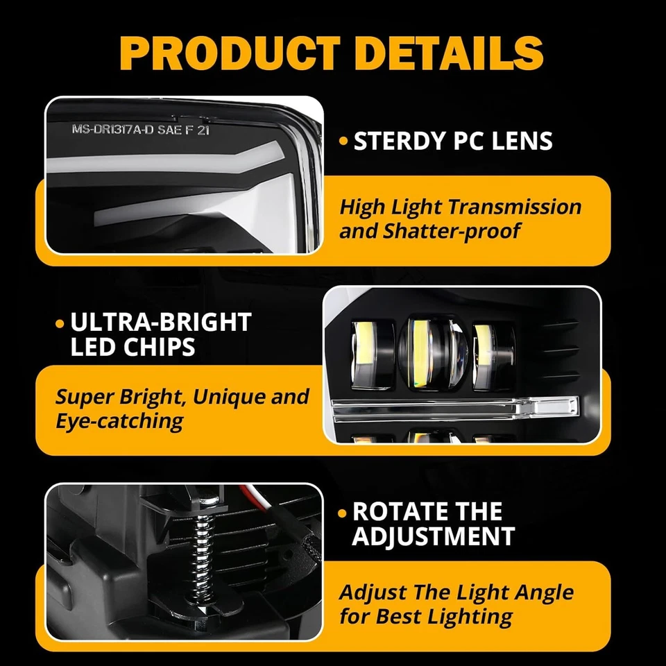 Für 13-18 Dodge Ram 1500 LED Stoßstangenlicht mit Tagfahrlicht Nebelscheinwerfer - Bild 2 von 4