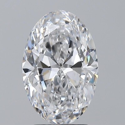 Loose CVD Diamond 1.90 Ct (7x9 mm) Oval -D Color, IF CLARITY Certified Diamond