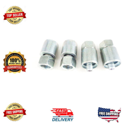  JCB BACKHOE - 3/8'' BSP FEMALE STRAIGHT END FITTING WITH O RING, PACK OF 4 PCS