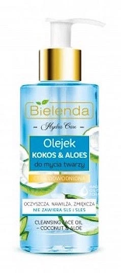 Bielenda Hydra Care Moisturising Cleansing Face Washing Oil Coconut & Aloe 140ml
