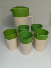Raffiaware 7 Piece Pitcher And Tumbler Set