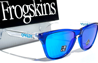 NEW Oakley FROGSKINS XS Crystal Blue PRIZM Sapphire YOUTH Sunglass