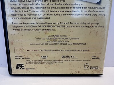 A Woman of Independent Means DVD Sally Field 2 Discs Robert