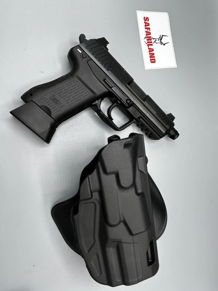 Safariland H&K HK 45C tactical 7377 7TS ALS OWB Holster Right Hand Used - Image 4 of 4