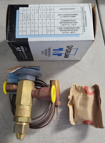 Sporlan SVE-8-GA Thermostatic Expansion Valve w/Box Attachments Nice Shape!! USA