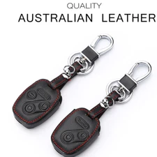 Leather Car Key Fob Case Cover Holder Bag For Honda Accord Civic CRV 4/3 Buttons