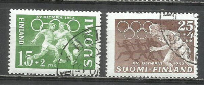 2801E-SERIE COMPLETA FINLANDIA SUOMI FINLAND 1952 Nº 388/389 OLIMPIADAS 1952 DEP