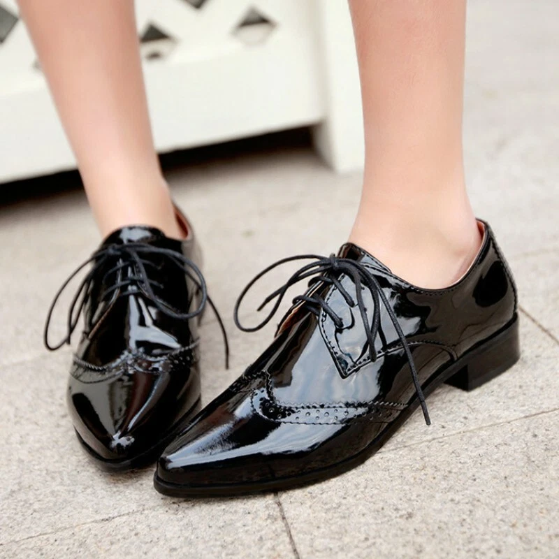 Low heel cheap oxford shoes